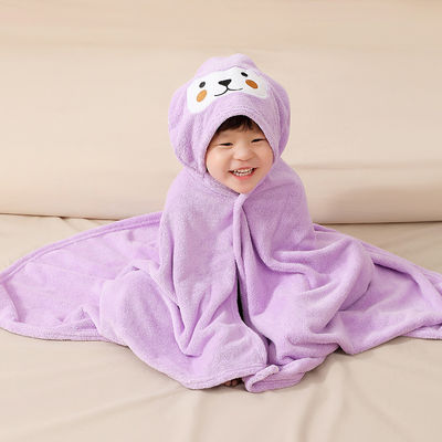 Robe de bain en velours de corail pour enfants à séchage rapide, adaptée à la maison en automne et en hiver