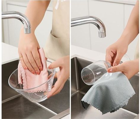 Pour tous les âges Nettoyage de la cuisine Tissu de nettoyage Aucune marque Aucune huile Aucune perte de cheveux Absorption de l' eau