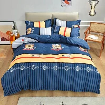Couleur personnalisée Luxe 100% coton draps couette couverture lit drap lit ensemble
