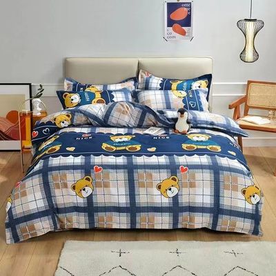 Couleur personnalisée Luxe 100% coton draps couette couverture lit drap lit ensemble