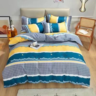 Couleur personnalisée Luxe 100% coton draps couette couverture lit drap lit ensemble