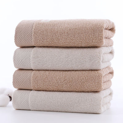 Ensemble de serviettes de bain en coton avec logo brodé Doux et absorbant Taille personnalisée 34*74 cm