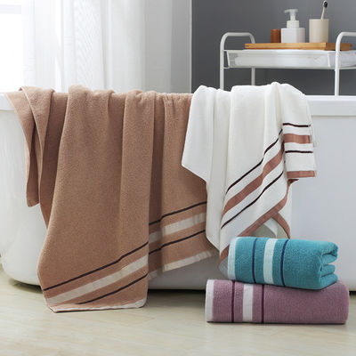 Ensemble de bain en coton à serviette cassée 32 fils doux et absorbant avec logo brodé