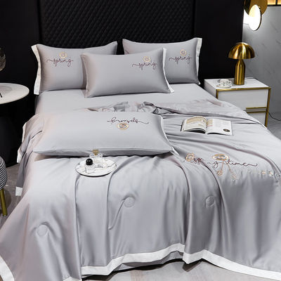 Couette d'été légère fournie de 4 feuilles de lit de luxe avec avantage au froid 2,5-3 kg