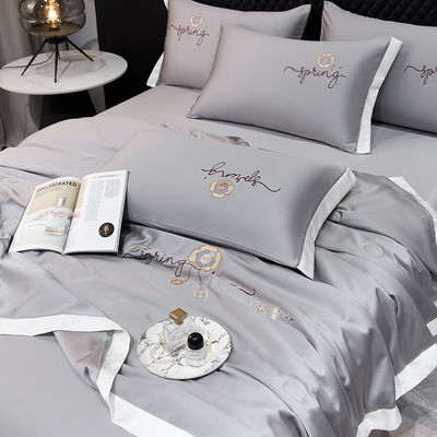 Couette d'été légère fournie de 4 feuilles de lit de luxe avec avantage au froid 2,5-3 kg