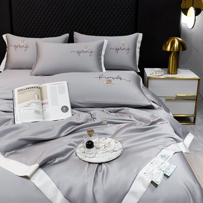Couette d'été légère fournie de 4 feuilles de lit de luxe avec avantage au froid 2,5-3 kg
