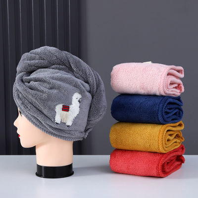 Unisexe casquette de douche sèche cheveux serviette personnalisée épaississement élastique casquette de bain pour durable
