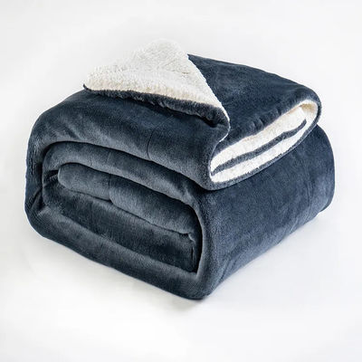 Couverture en polyester réversible en tricot 130*110cm