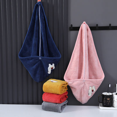 Unisexe casquette de douche sèche cheveux serviette personnalisée épaississement élastique casquette de bain pour durable