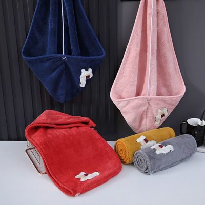 Unisexe casquette de douche sèche cheveux serviette personnalisée épaississement élastique casquette de bain pour durable