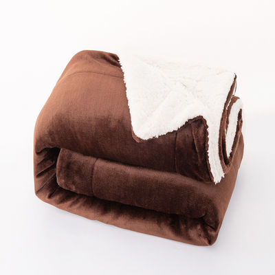 Couverture en polyester réversible en tricot 130*110cm