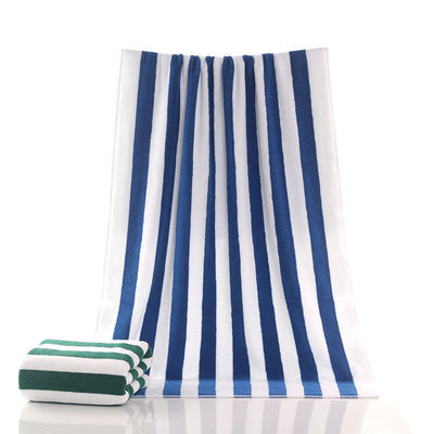 Améliorez votre expérience de bain avec notre serviette de bain en coton à rayures épaisses OEM accepté