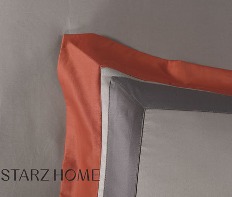 Ensemble de literie d'hôtel 100% coton 4 pièces draps plats et couverture de couette pour lit de grande taille