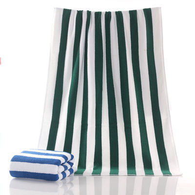 Améliorez votre expérience de bain avec notre serviette de bain en coton à rayures épaisses OEM accepté
