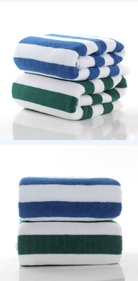 Améliorez votre expérience de bain avec notre serviette de bain en coton à rayures épaisses OEM accepté