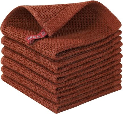 Acceptable OEM Puri coton Honeycomb Cuisine Square Towel Set pour la fourniture transfrontalière