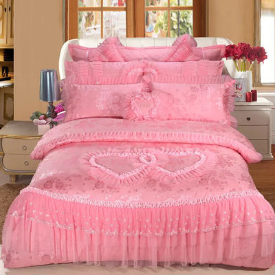 200TC 100% coton lit drap couverture couette lit ensemble pour le style européen et américain