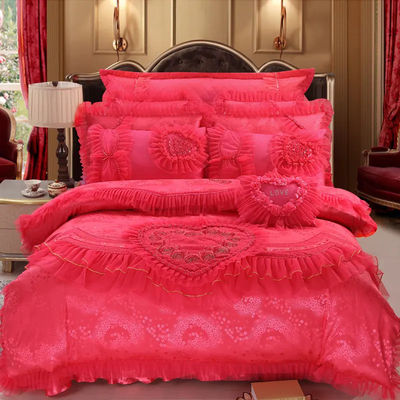 200TC 100% coton lit drap couverture couette lit ensemble pour le style européen et américain