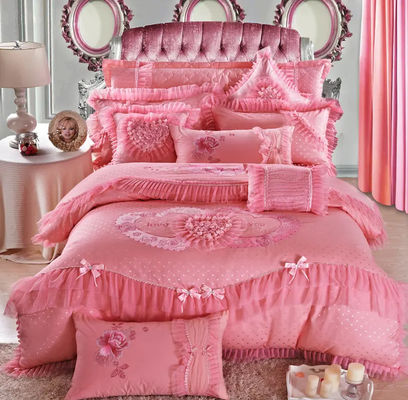 200TC 100% coton lit drap couverture couette lit ensemble pour le style européen et américain