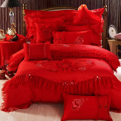 200TC 100% coton lit drap couverture couette lit ensemble pour le style européen et américain
