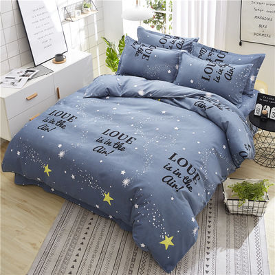 Modèle pittoresque Matériau 100% polyester pour le tissu de lit et la literie mis en place à Changxing
