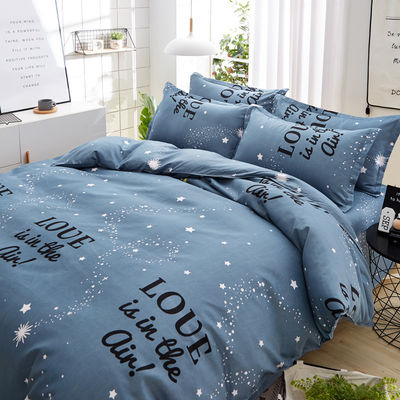 Modèle pittoresque Matériau 100% polyester pour le tissu de lit et la literie mis en place à Changxing