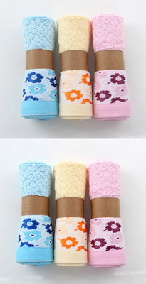 Boîte cadeau à mouchoir en fibre de bambou à motifs doux et absorbant lavage du visage pour bébé