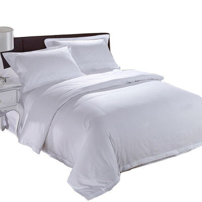 4 pièces 60s 300tc 100% coton blanc satin lit ensemble pour le luxe 5 étoiles Resort Hôtel