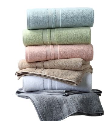 Ensemble de serviettes d'hôtel à motif rayé épais en tissu de coton pur pour les bains de luxe