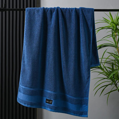 Ensemble de serviettes d'hôtel de luxe en coton pur avec motif à rayures épaisses et design jacquard