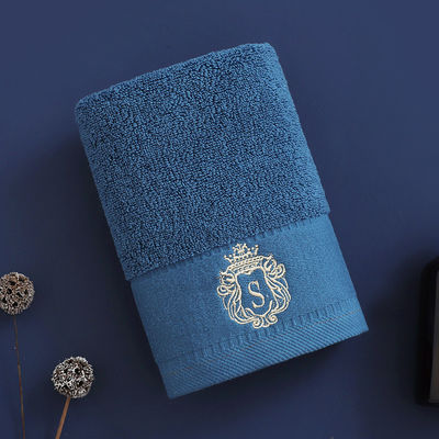 Ensemble de serviettes d'hôtel de luxe à bande de coton épais avec logo brodé et logo OEM