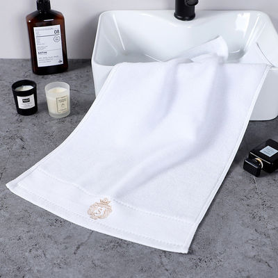 Ensemble de serviettes d'hôtel de luxe à bande de coton épais avec logo brodé et logo OEM
