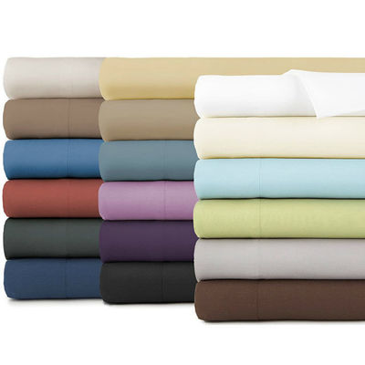 Ensemble de lit souple durable 1800TC en coton égyptien massif fourni en feuille de 4 pièces