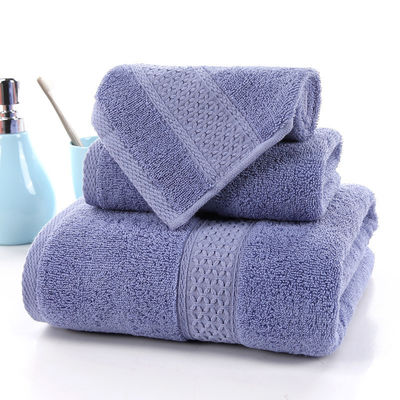 70*140cm Ensemble de serviettes de toilette en coton pour l'hôtel Home Beach 3pcs Longues serviettes de bain absorbantes