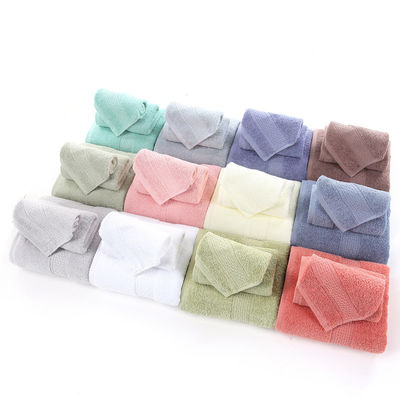 70*140cm Ensemble de serviettes de toilette en coton pour l'hôtel Home Beach 3pcs Longues serviettes de bain absorbantes