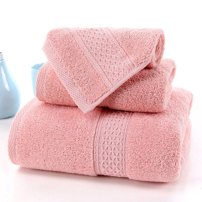 70*140cm Ensemble de serviettes de toilette en coton pour l'hôtel Home Beach 3pcs Longues serviettes de bain absorbantes