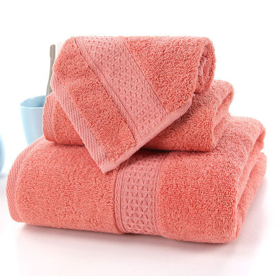 70*140cm Ensemble de serviettes de toilette en coton pour l'hôtel Home Beach 3pcs Longues serviettes de bain absorbantes