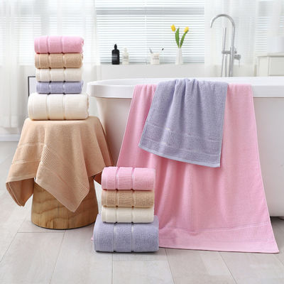 Embroidery Logo serviette en coton pour enfants femmes hôtel de maison Spa Ect 35 * 75 cm / 70 * 140 cm