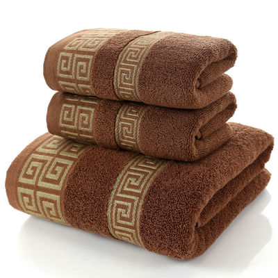 Absorbant épaissis 3 pièces / 1 ensemble serviettes pour la maison Hôtel cadeau Durable 100% coton