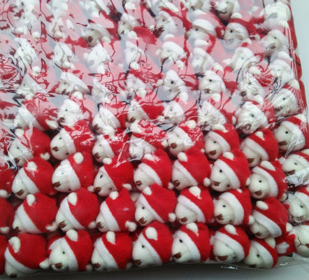 Mini Ours à poignets de Noël 6cm Plush Toy Teddy Bear Doll Pendant avec 6*3*2cm Taille