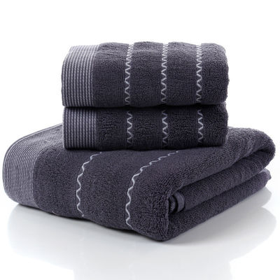 Absorbant épaissis 3 pièces / 1 ensemble serviettes pour la maison Hôtel cadeau Durable 100% coton
