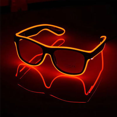 Lunettes lumineuses volets lumineux lunettes de soleil pour les fêtes bar flash LED jouets légers