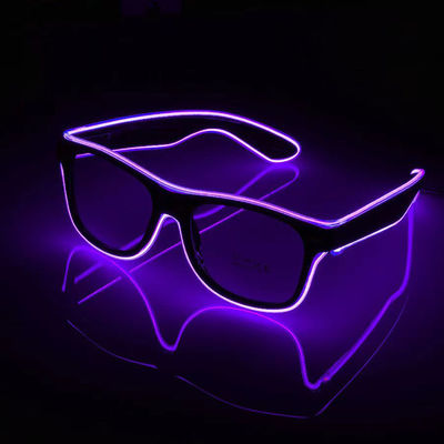 Lunettes lumineuses volets lumineux lunettes de soleil pour les fêtes bar flash LED jouets légers