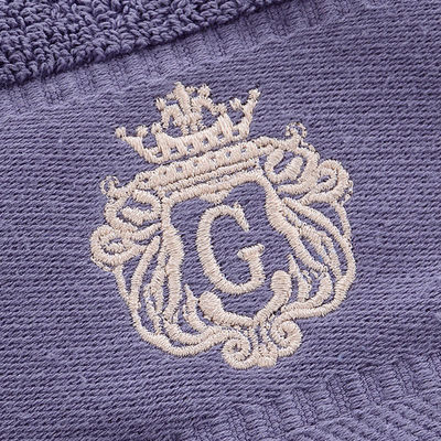 Logo personnalisé Broderie serviettes en coton blanc Puri coton serviette adsorbante douce pour hôtel