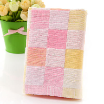 Antimicrobien coton double gaze serviette pour le visage pour enfants pour la maternelle