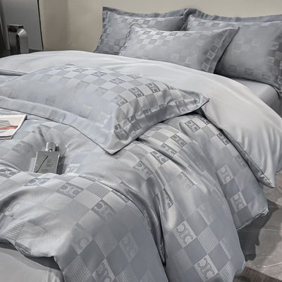 Ensembles de literie Jacquard personnalisés de luxe Collections 4 pièces Ensembles de couverture de couette d'oreiller
