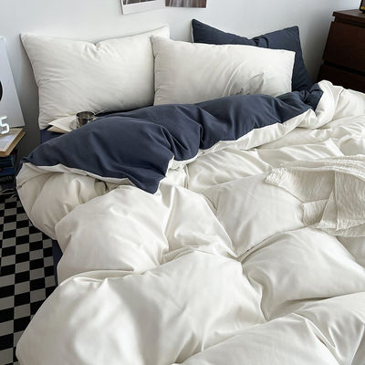 Impression réactive 4 pièces de lit en polyester avec 2 coussins fermeture à glissière