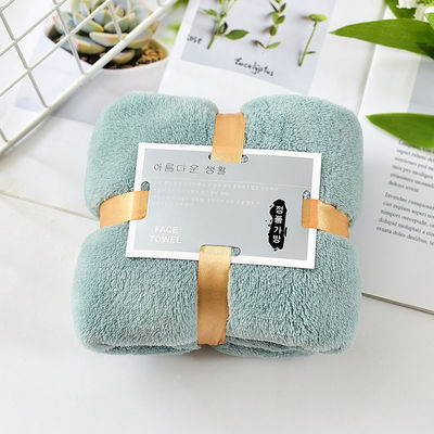 Ensemble de serviettes en velours de corail de 35*75 cm hypoallergénique et absorbant parfait Souvenir Retour cadeau