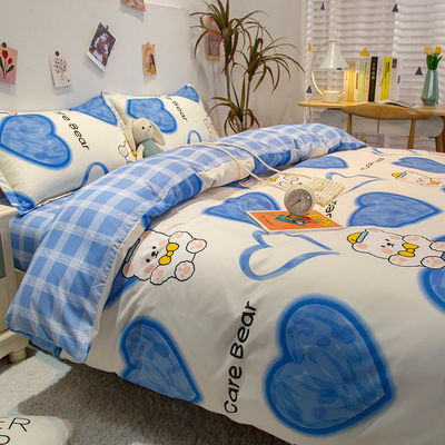 Hôtel 4 pièces lit ensemble couverture de couette de luxe couette couverture de lit et 2Pcs coussin