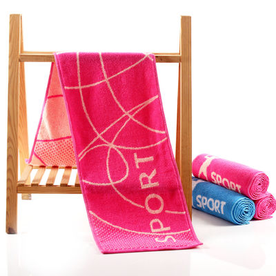 Couleur tissée en coton serviette de sport 27.5*110 Taille Logo Parfait pour le badminton et le tennis